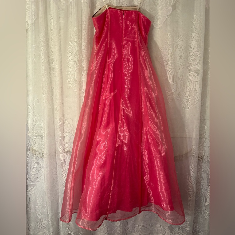 Vintage Circa 2003 Y2K Organza Prom Dress Tulle Underskirt Fairycore Formal - Picture 5 of 16
